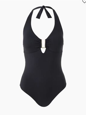 Melissa Odabash Tampa Black Halter One Piece Swim 6